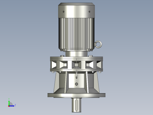 BY(Y)型卧式单级外形摆线针轮减速机(化工部标准)BLY3-59-22左视缩略图