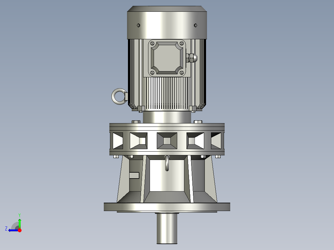 BY(Y)型卧式单级外形摆线针轮减速机(化工部标准)BLY3-59-22右视图
