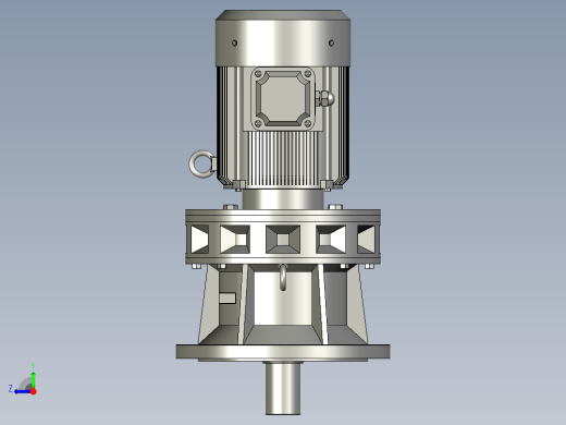 BY(Y)型卧式单级外形摆线针轮减速机(化工部标准)BLY3-59-22右视缩略图