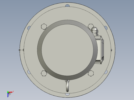BY(Y)型卧式单级外形摆线针轮减速机(化工部标准)BLY3-59-22俯视缩略图