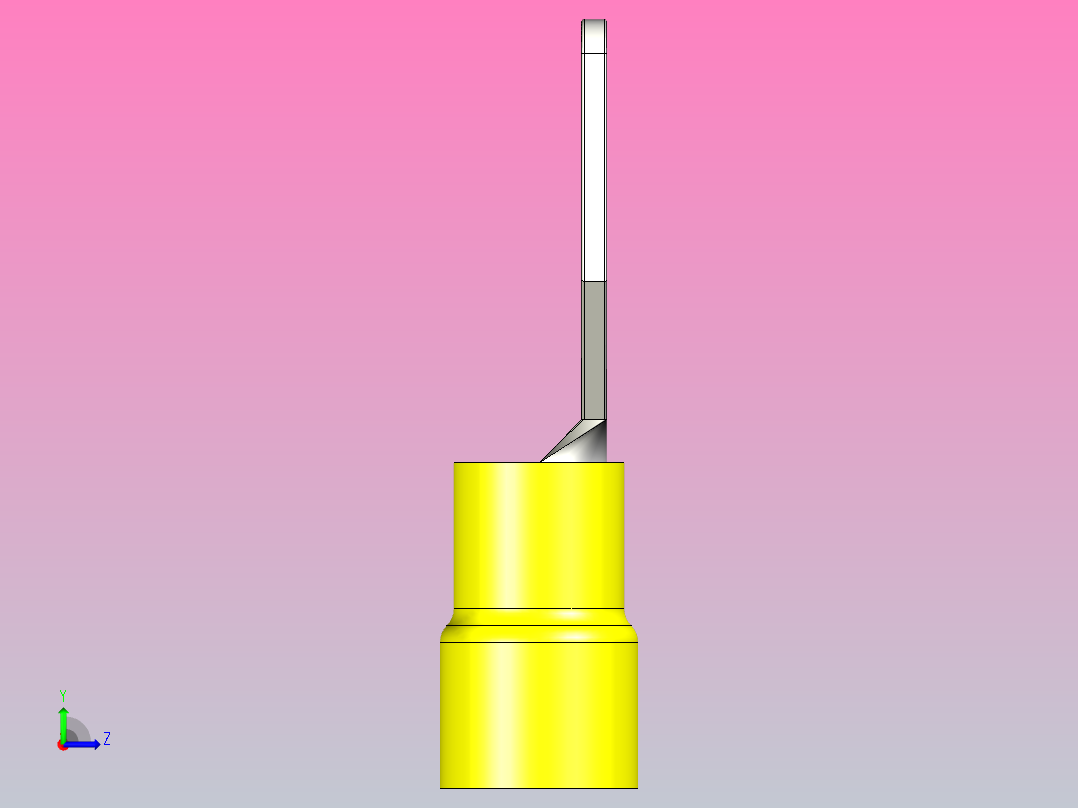 接线端子insulated-spade-male-terminals-yellow-2 1 STP左视图