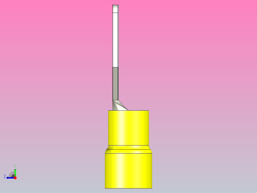 接线端子insulated-spade-male-terminals-yellow-2 1 STP右视图