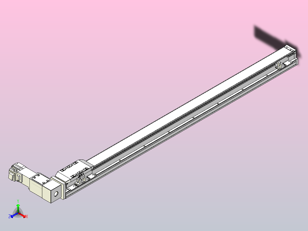 机器人皮带驱动直线轴TPA-GCB-50-P42-L800-DR-M10-N3主视图