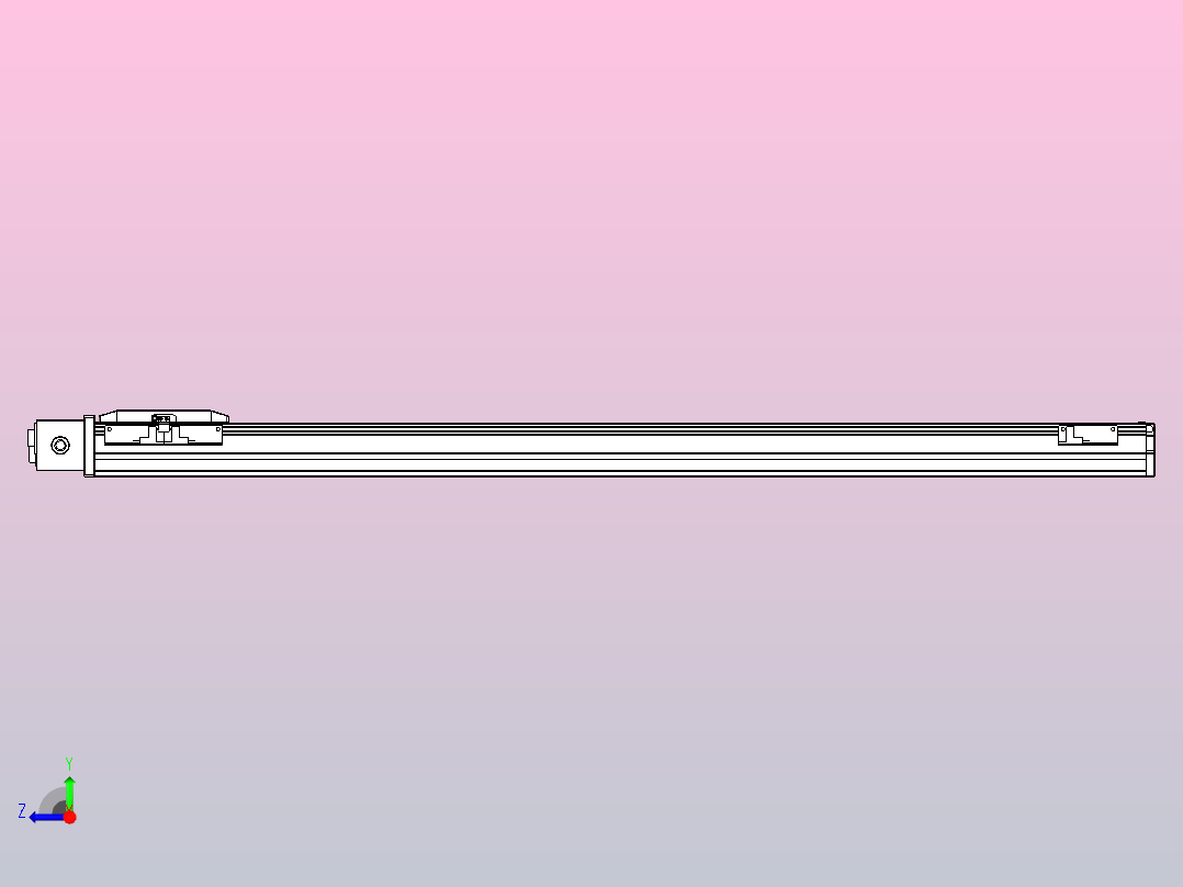 机器人皮带驱动直线轴TPA-GCB-50-P42-L800-DR-M10-N3右视图