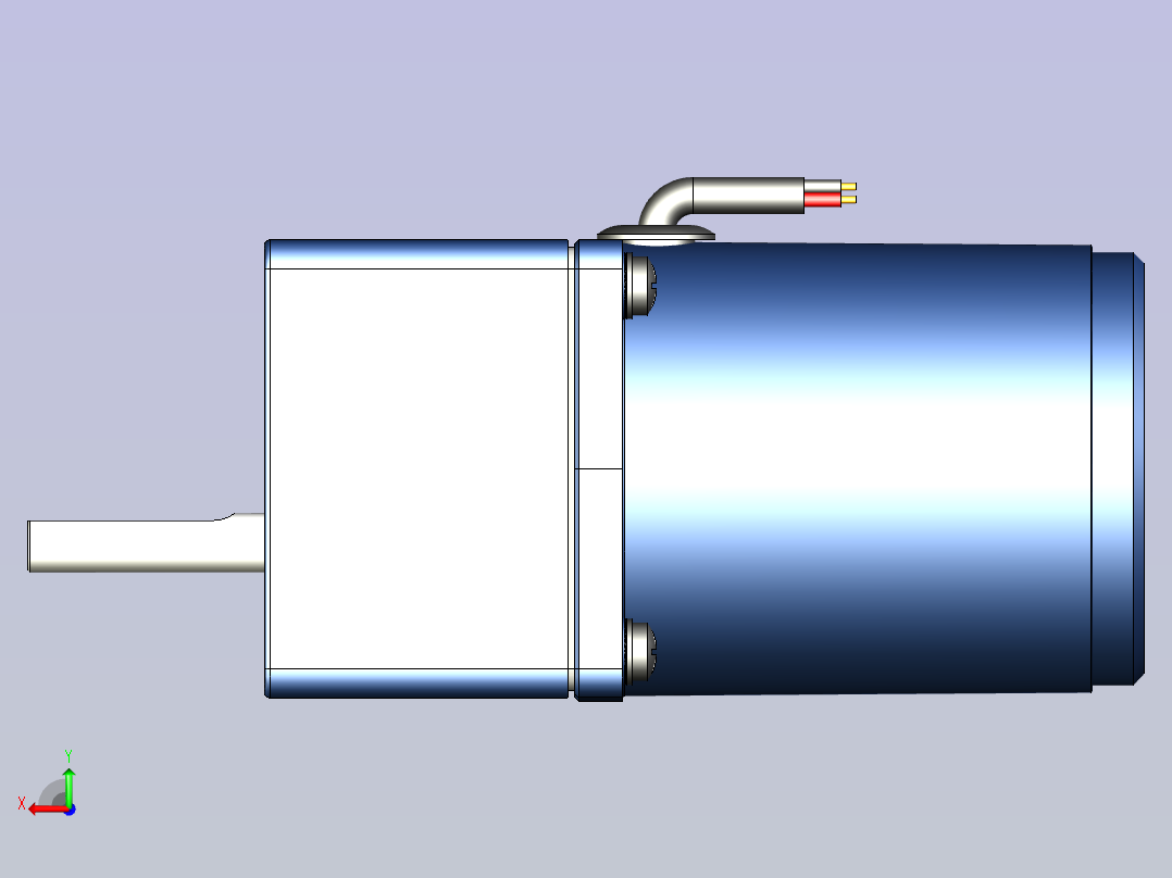 精研YR阻尼电机 6yr01-180后视图