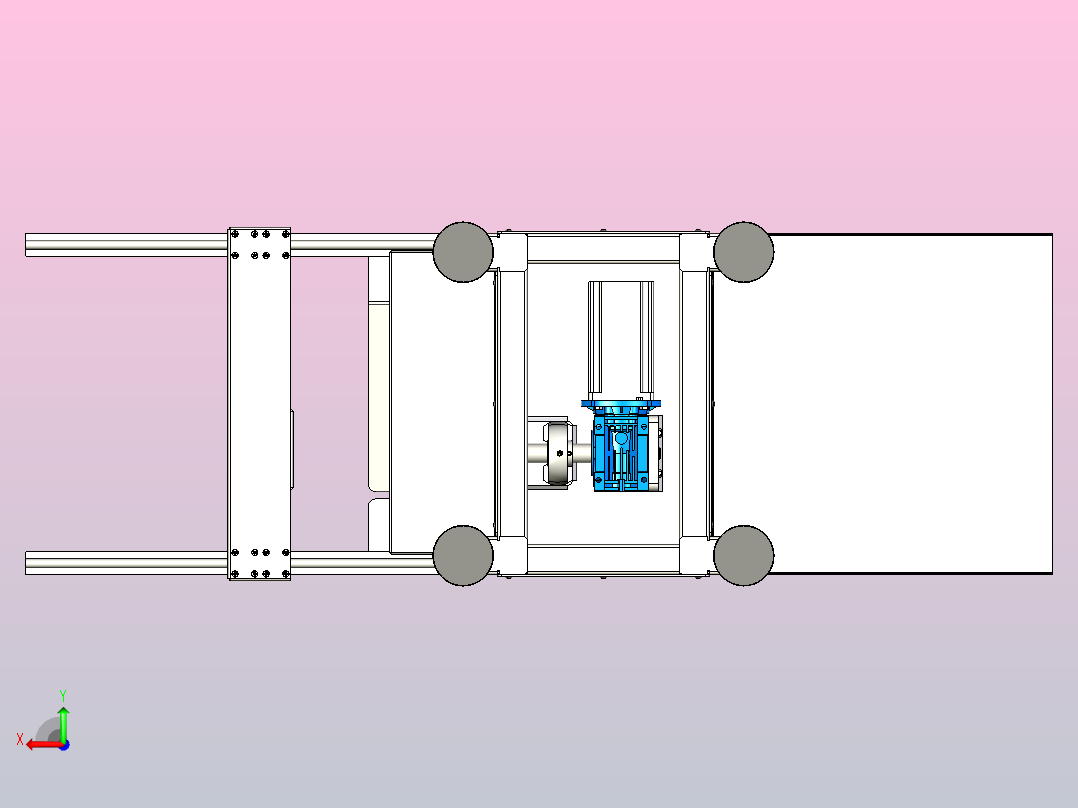 金属板材剪切机后视图