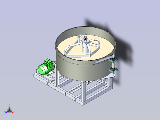 斜坡皮带输送线3D图纸