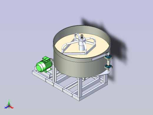 斜坡皮带输送线3D图纸正等轴测缩略图