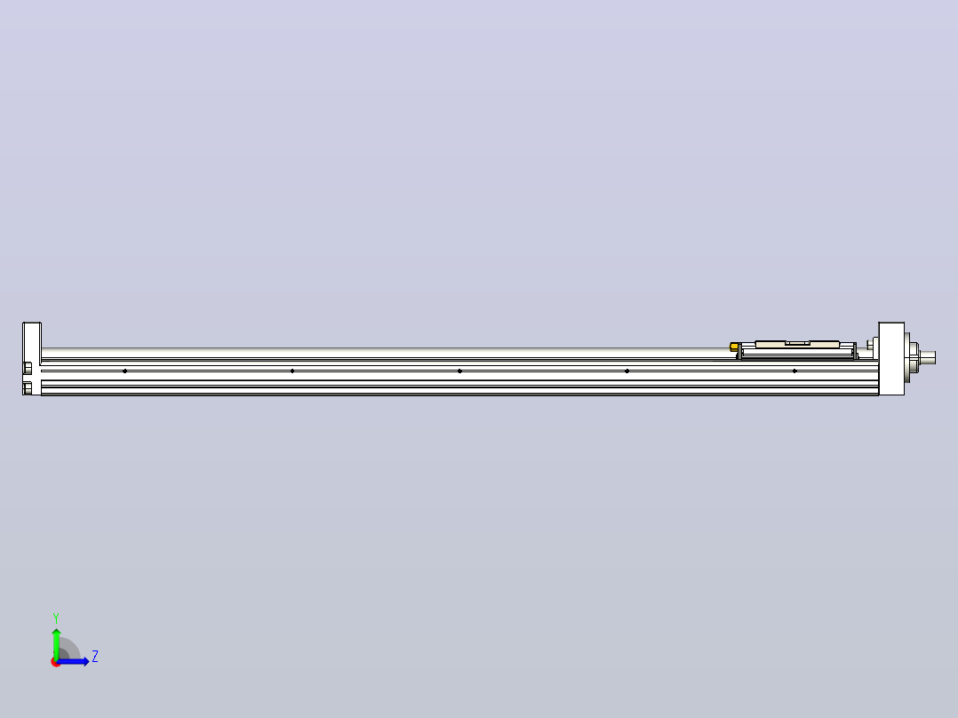 KK60-500A1-H0 模组 标准A1滑座 KK60-A1-H0 替换上银左视图