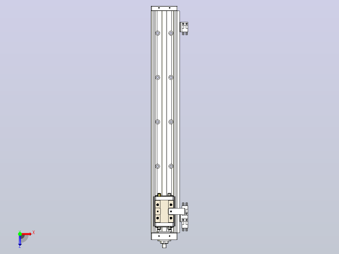KK60-500A1-H0 模组 标准A1滑座 KK60-A1-H0 替换上银俯视图