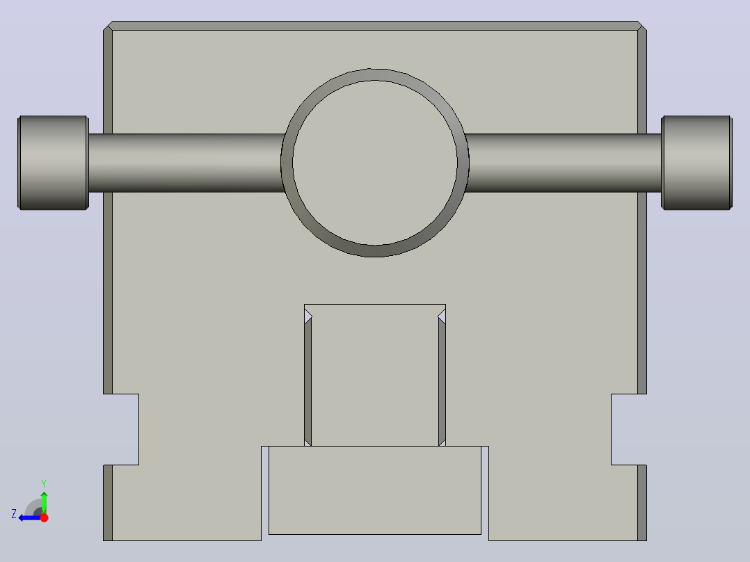 工具金属加工用小型虎钳右视图