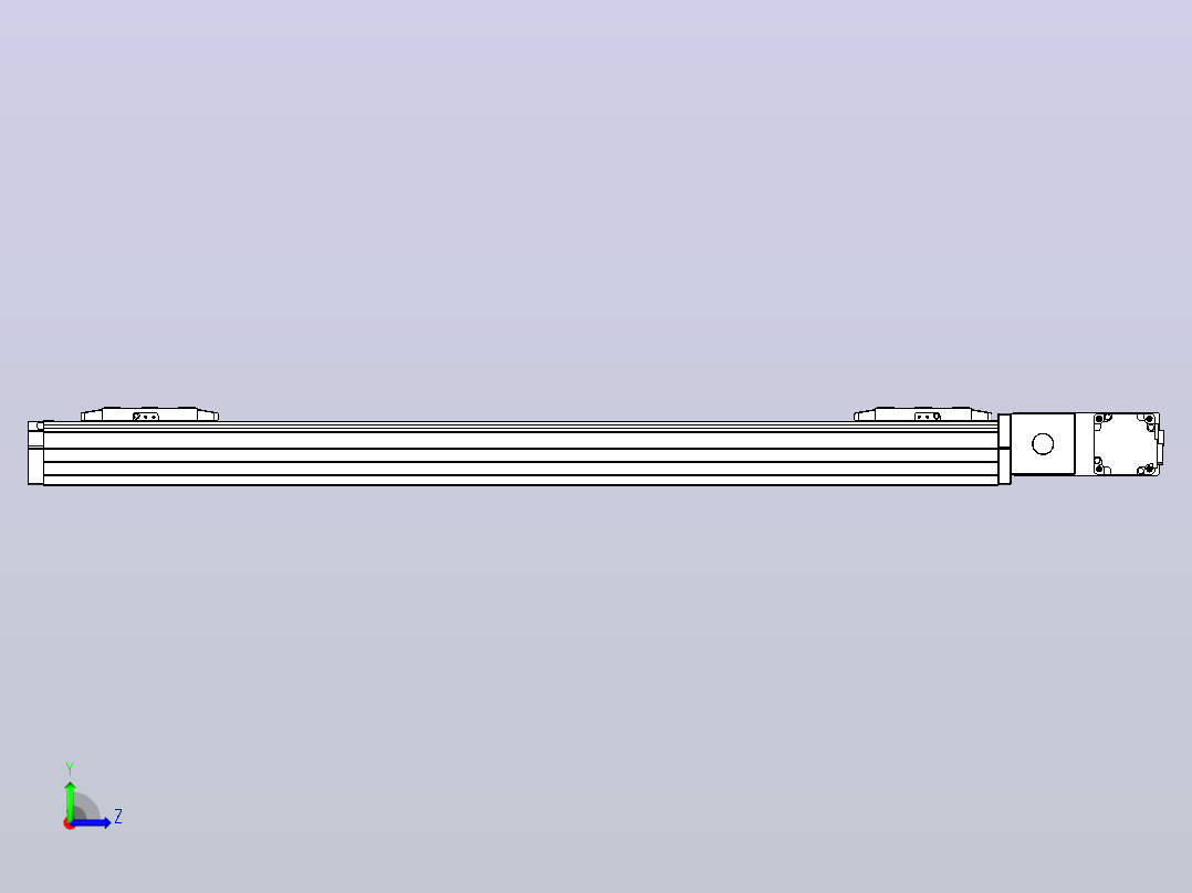 皮带直线轴双滑块型TPA-GCBS-80-P60-L300-QR-M20-N3左视图