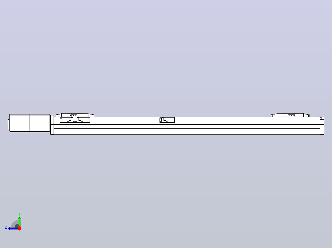 皮带直线轴双滑块型TPA-GCBS-80-P60-L300-QR-M20-N3右视图