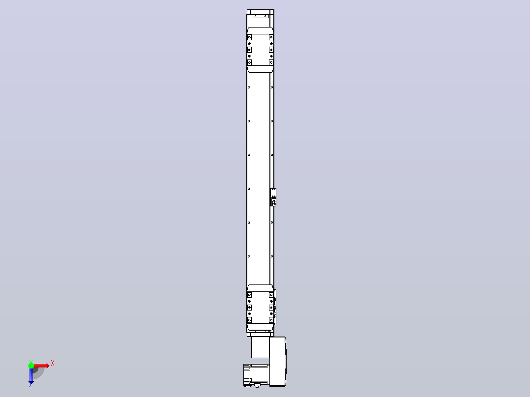 皮带直线轴双滑块型TPA-GCBS-80-P60-L300-QR-M20-N3俯视图