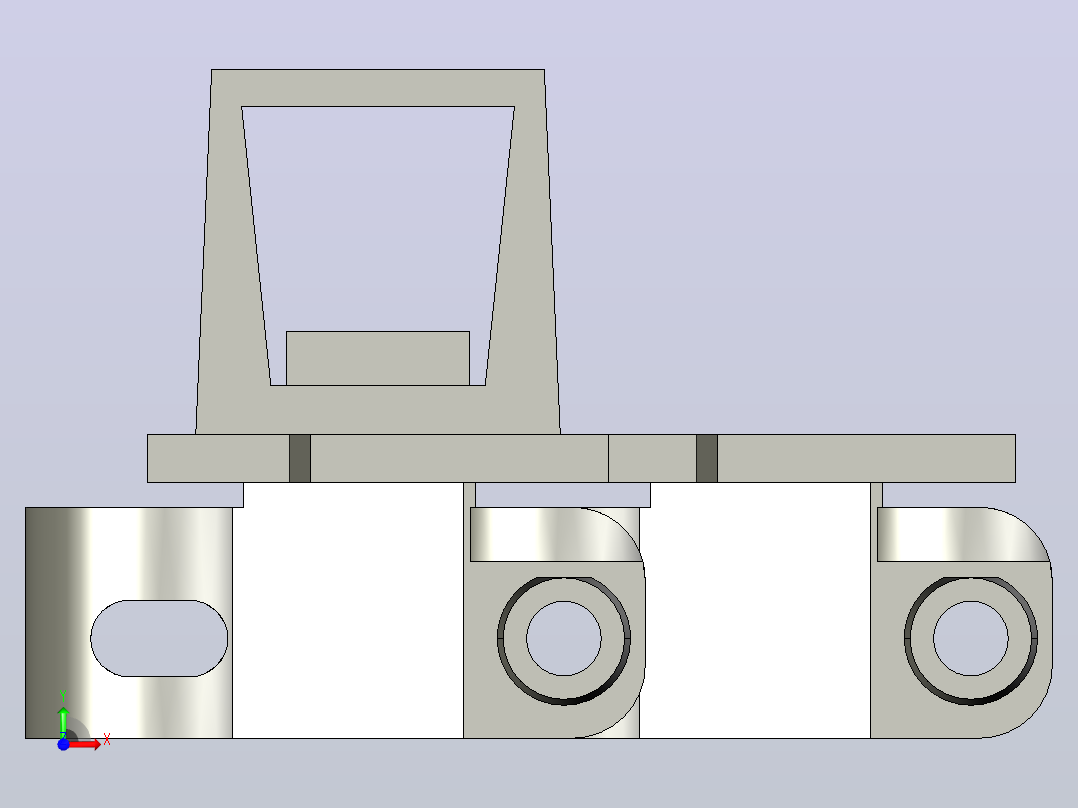 YMTL83D-Y-AZ2-C1 83宽D-Y型弹性楔链前视图
