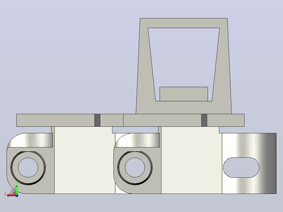 YMTL83D-Y-AZ2-C1 83宽D-Y型弹性楔链后视图
