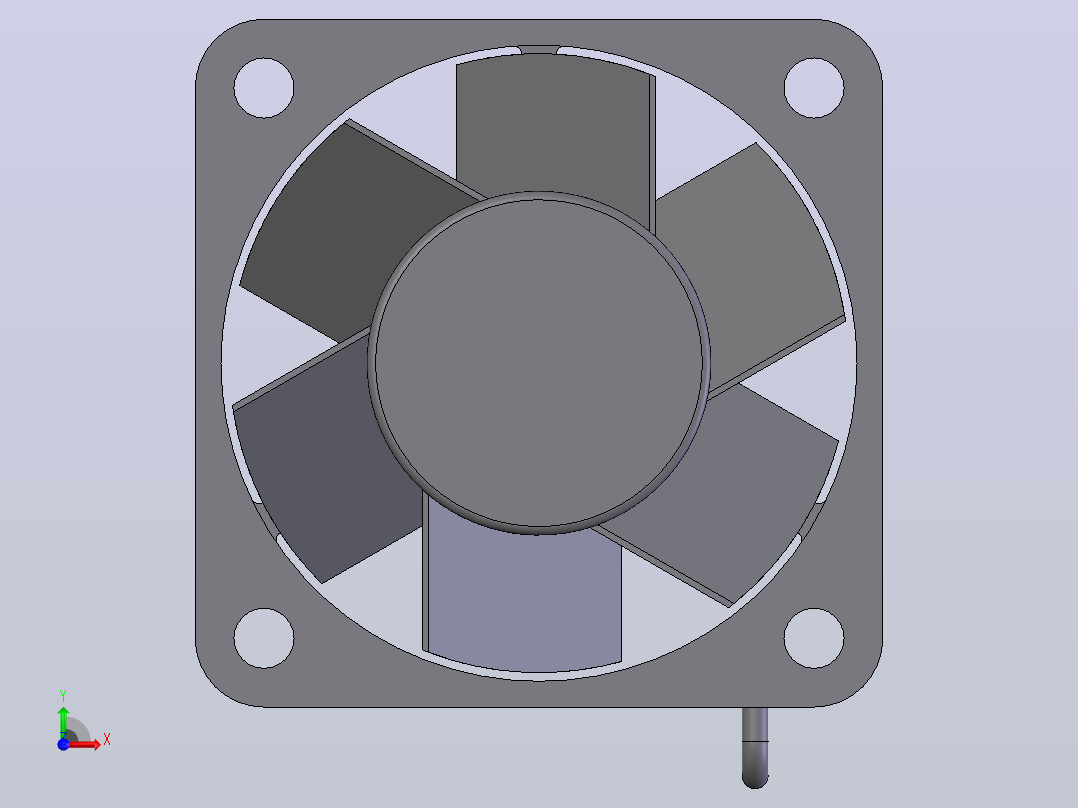 User Library-fan-40x40x15_风扇前视图