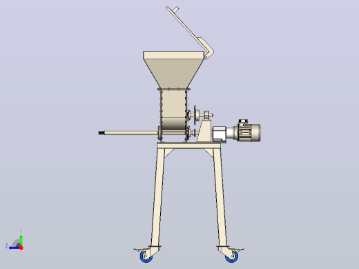 旋转破碎机rotary-crusher-1831-模型格式为 x-t右视缩略图