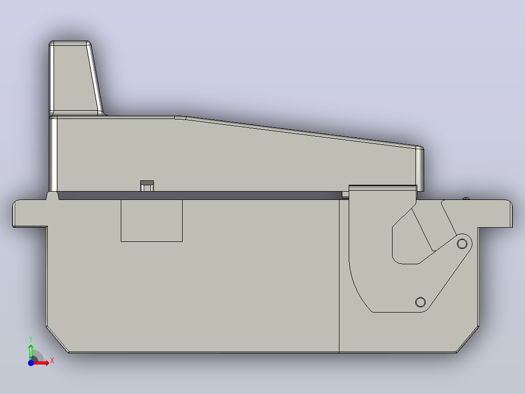 HR6-400、630_30 3P熔断器式隔离开关三维模型202011前视图