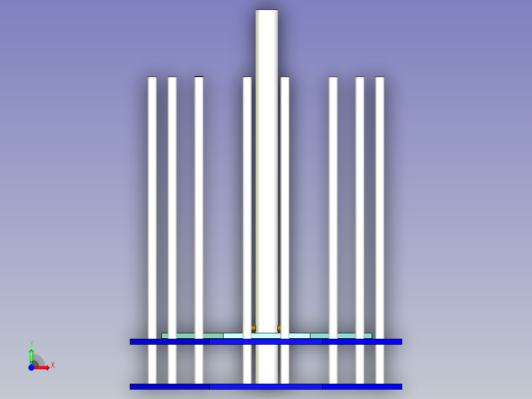 目标FRC 2002（区域狂热）-建造季节模拟前视图