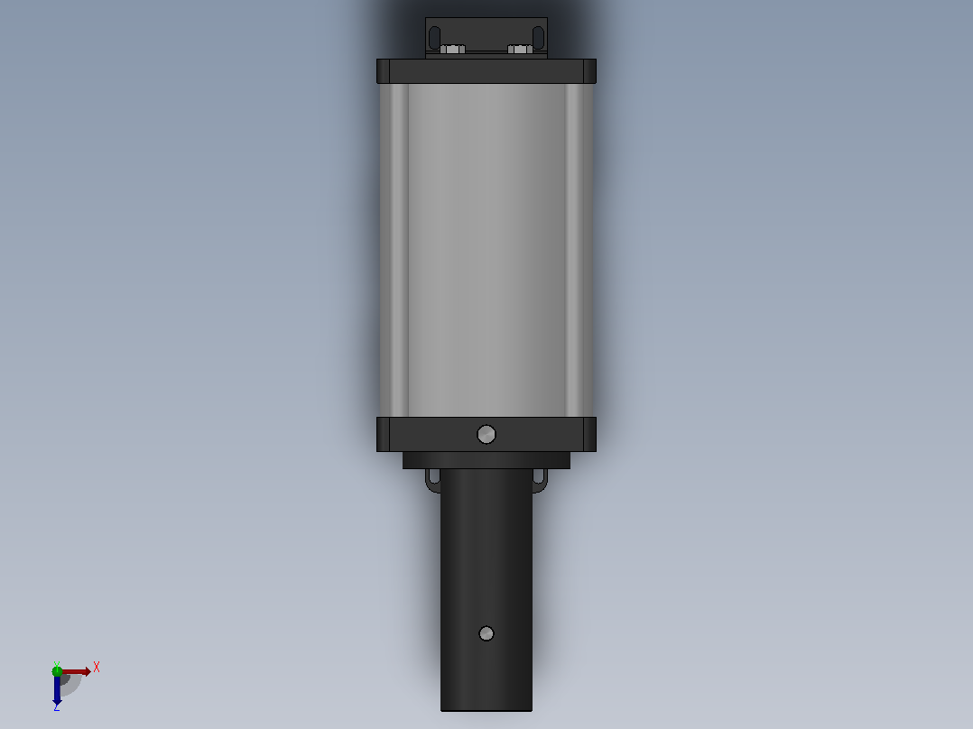 MHD油桶分离型增压器[MHD-80-28-M-120-S1]俯视图