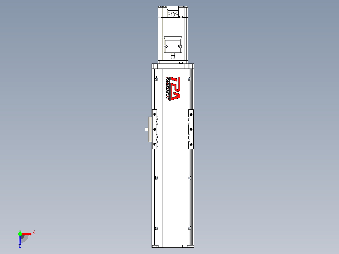日规模组半封闭丝杆TPA-HNR-85D-1610C-L150-M-C-P20-N3俯视图