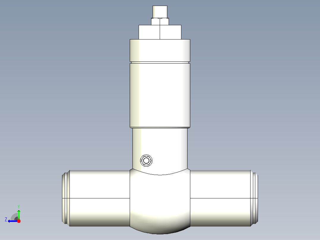 H64Y-1500Lb 电站止回阀[3]右视图