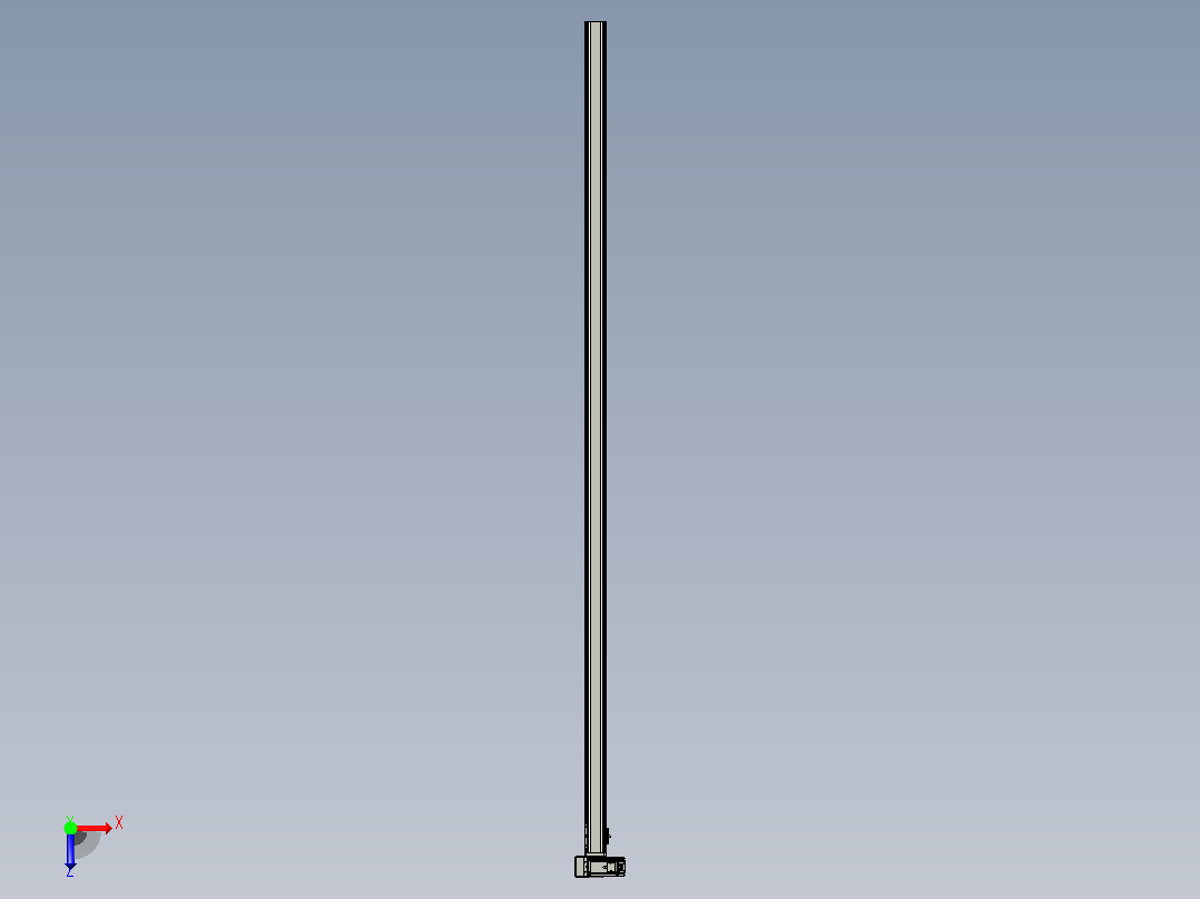皮带直线轴半封闭可选导轨TPA-HNB-65S-90-L2500-LU-C-P10-N3俯视图