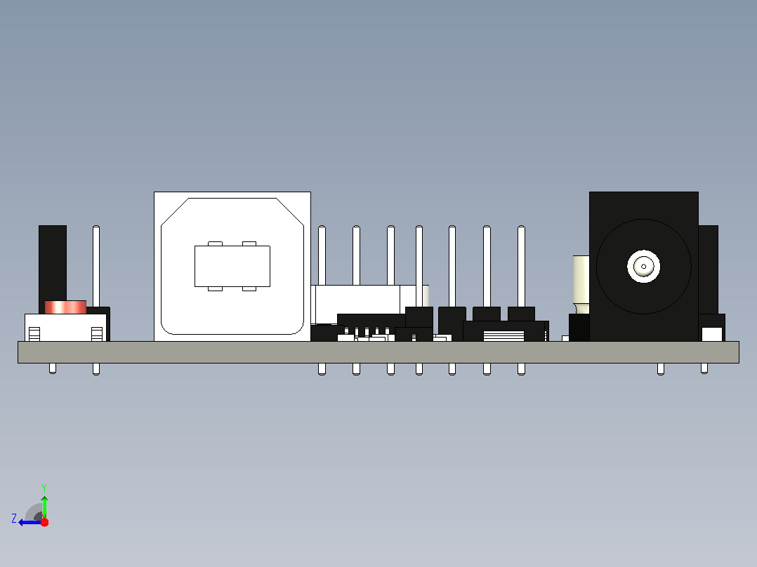 Arduino Uno R3 (CH340) (模块右视图
