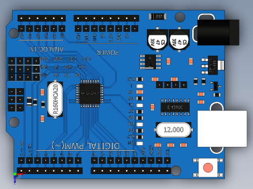 Arduino Uno R3 (CH340) (模块俯视缩略图