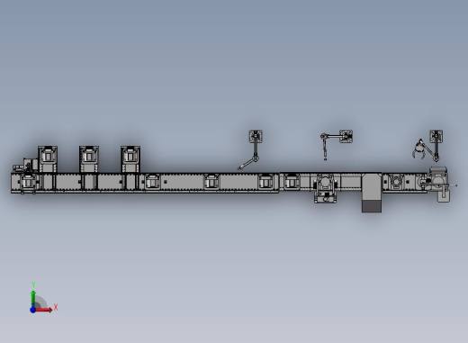 电梯曳引机流水线前视缩略图