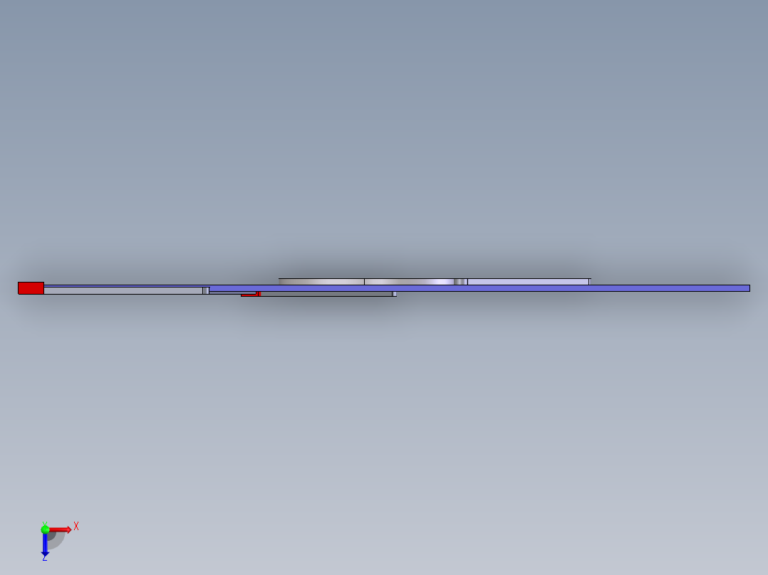 牛头刨床机构运动分析（sw18可编辑+视频）俯视图