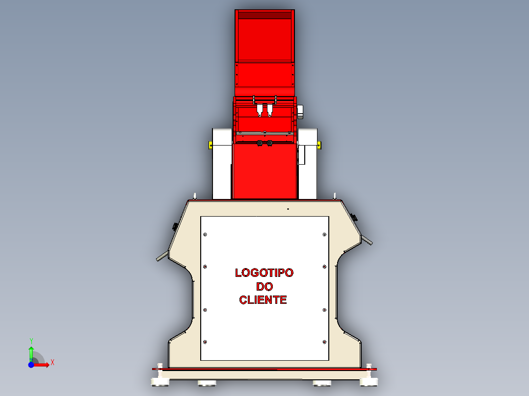大型碎纸机前视图