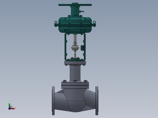 气动调节阀-316 DN25-DN300前视缩略图