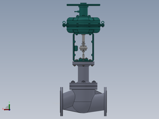 气动调节阀-316 DN25-DN300后视缩略图