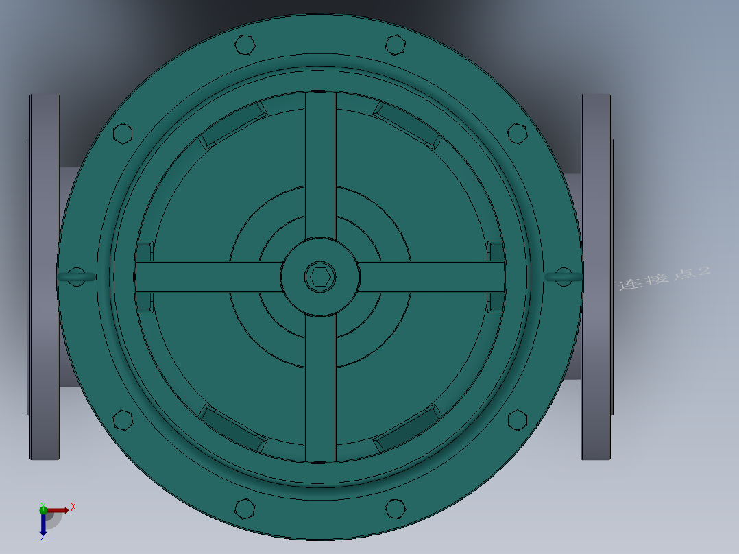 气动调节阀-316 DN25-DN300俯视图