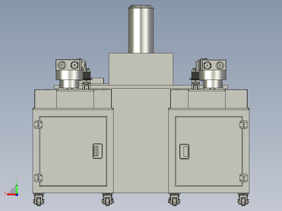 注塑自动插端后视图