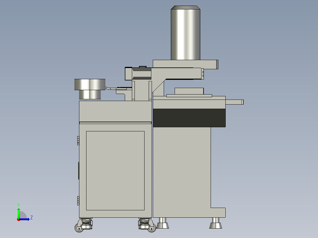 注塑自动插端左视图
