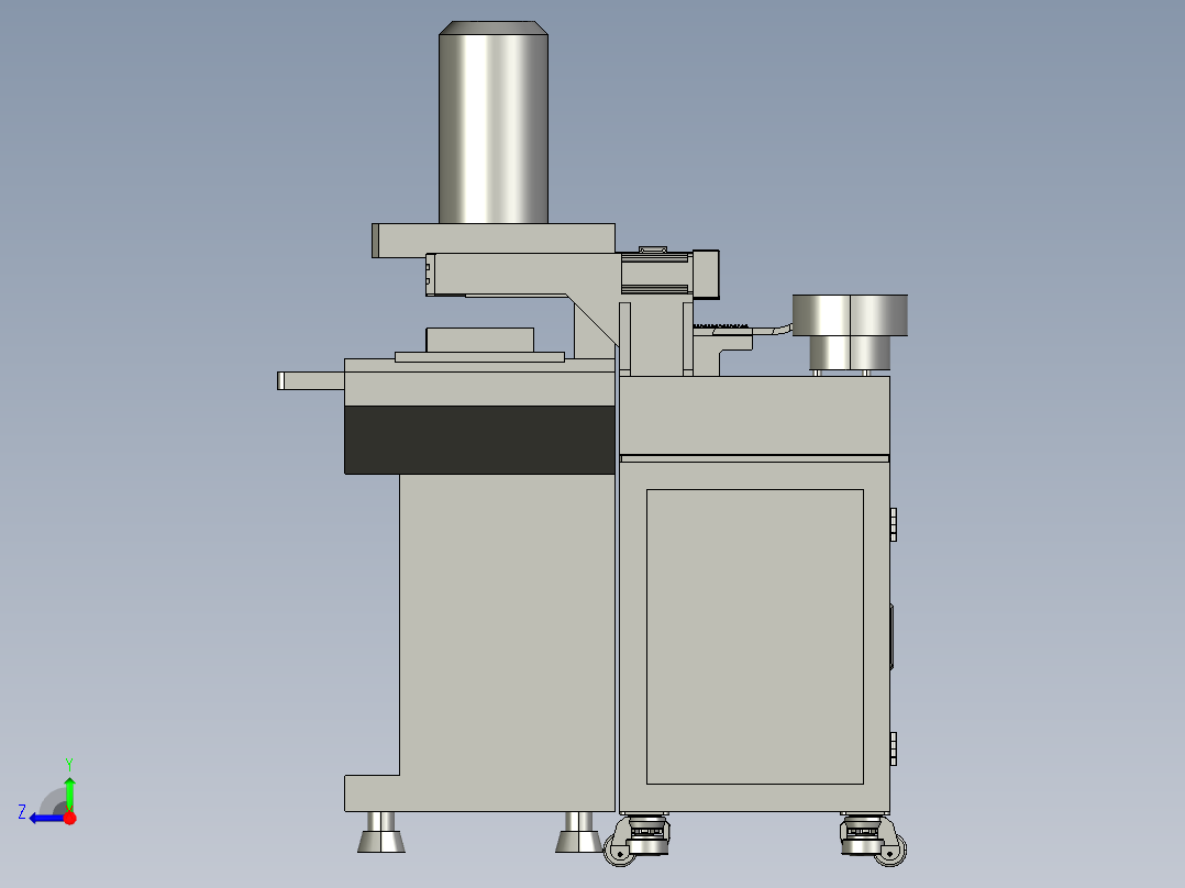 注塑自动插端右视图