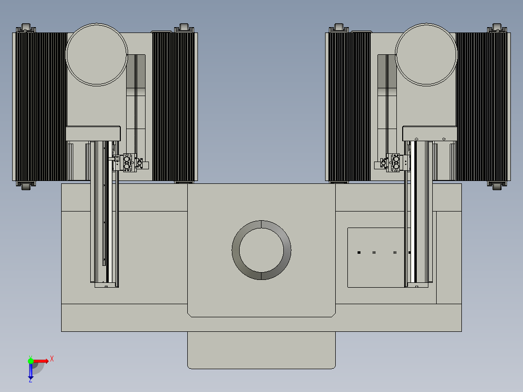 注塑自动插端俯视图