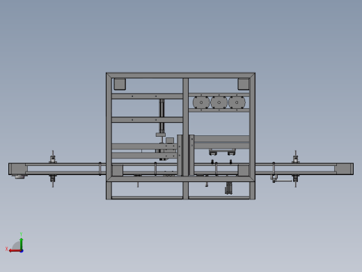 B03-PET瓶灌装封盖机自动化设备3D模型图纸 Solidworks设计后视缩略图