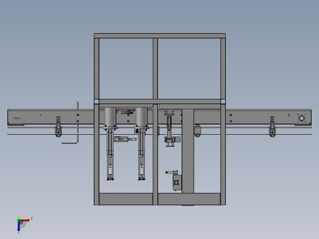 B03-PET瓶灌装封盖机自动化设备3D模型图纸 Solidworks设计俯视图