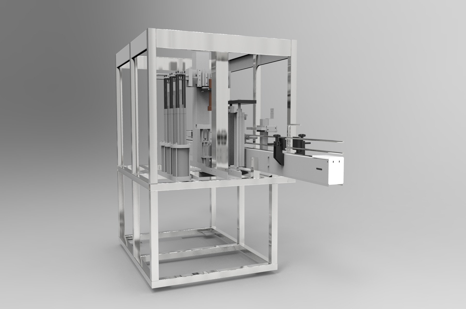 B03-PET瓶灌装封盖机自动化设备3D模型图纸 Solidworks设计
