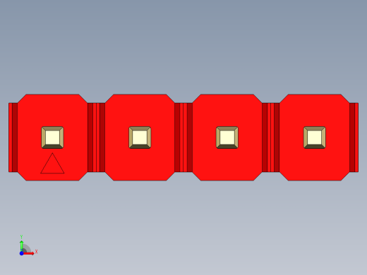彩色公头100mil（2.54mm）系列-DS1021_red_1x04p_100mil_Type19_rev1.0前视缩略图