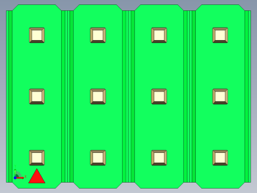 彩色公头100mil（2.54mm）系列-DS1021_green_3x04p_100mil_Type5_rev1.0前视缩略图