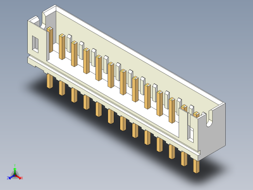 JST-B13B-PH-K-S正等轴测缩略图