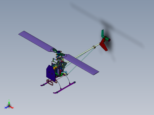带启动和着陆功能遥控直升机