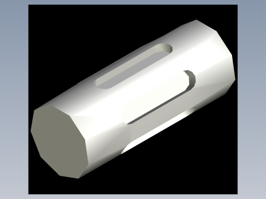 CAD格式机械制图二维100例练习-60 花键轴模型