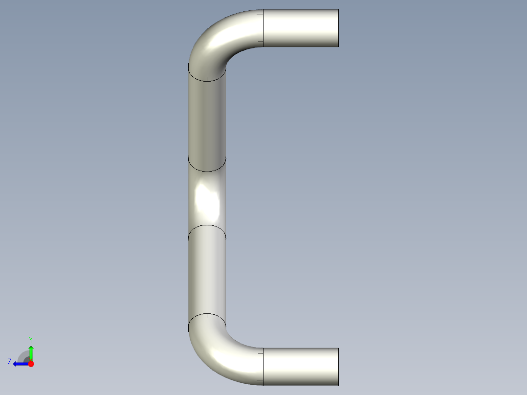 取手(鋼材)WS-3D多系列多零件图纸模型右视图