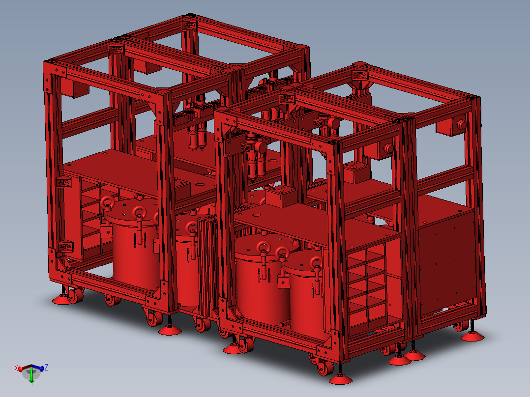 涂胶储存桶铝型材运输设备